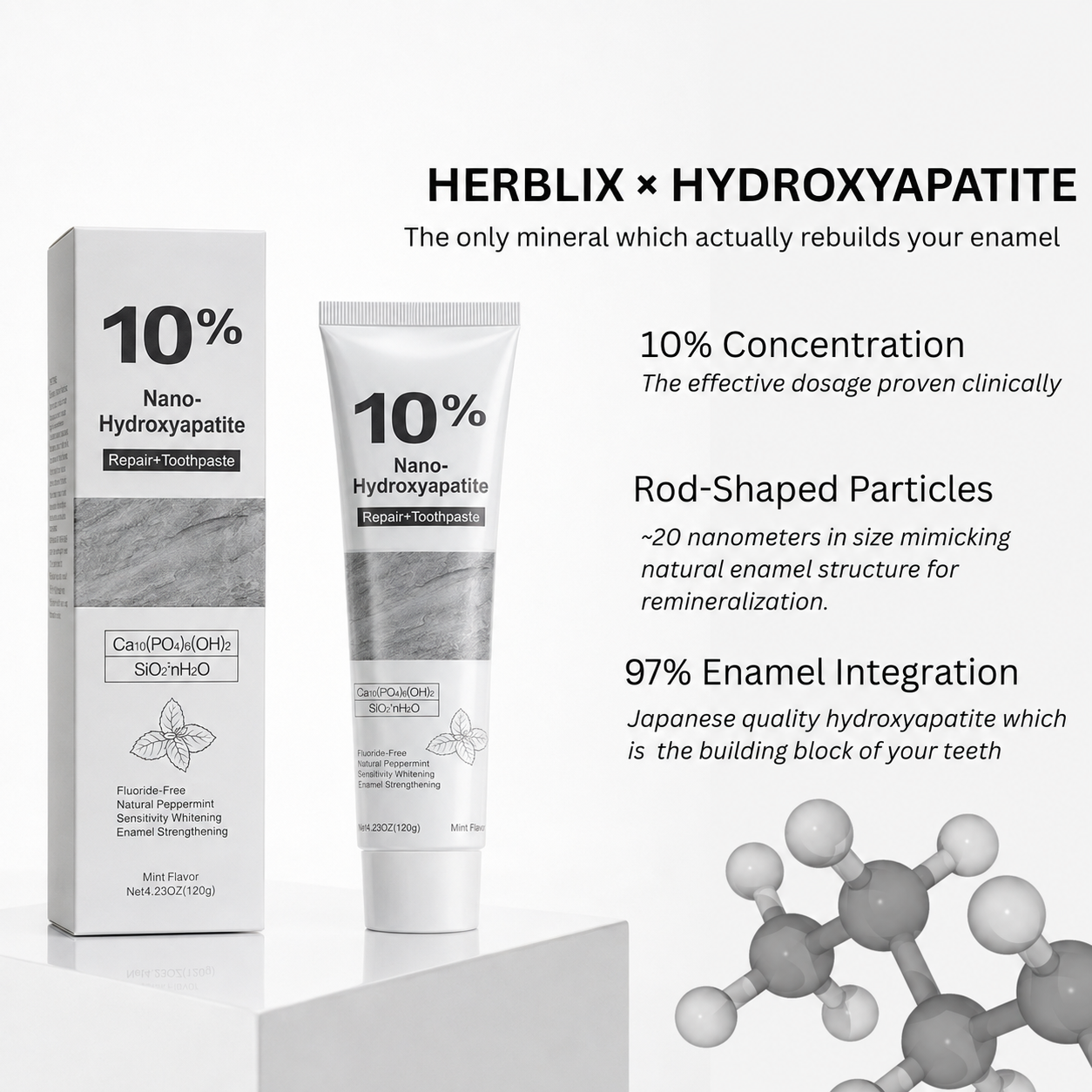 10% Hydroxyapatite Toothpaste